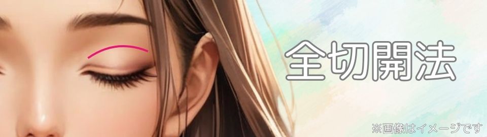 二重整形の全切開イメージ画像