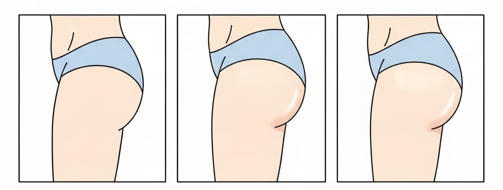 「むくみ」：むくんだ部分がぷっくりと腫れているイラスト