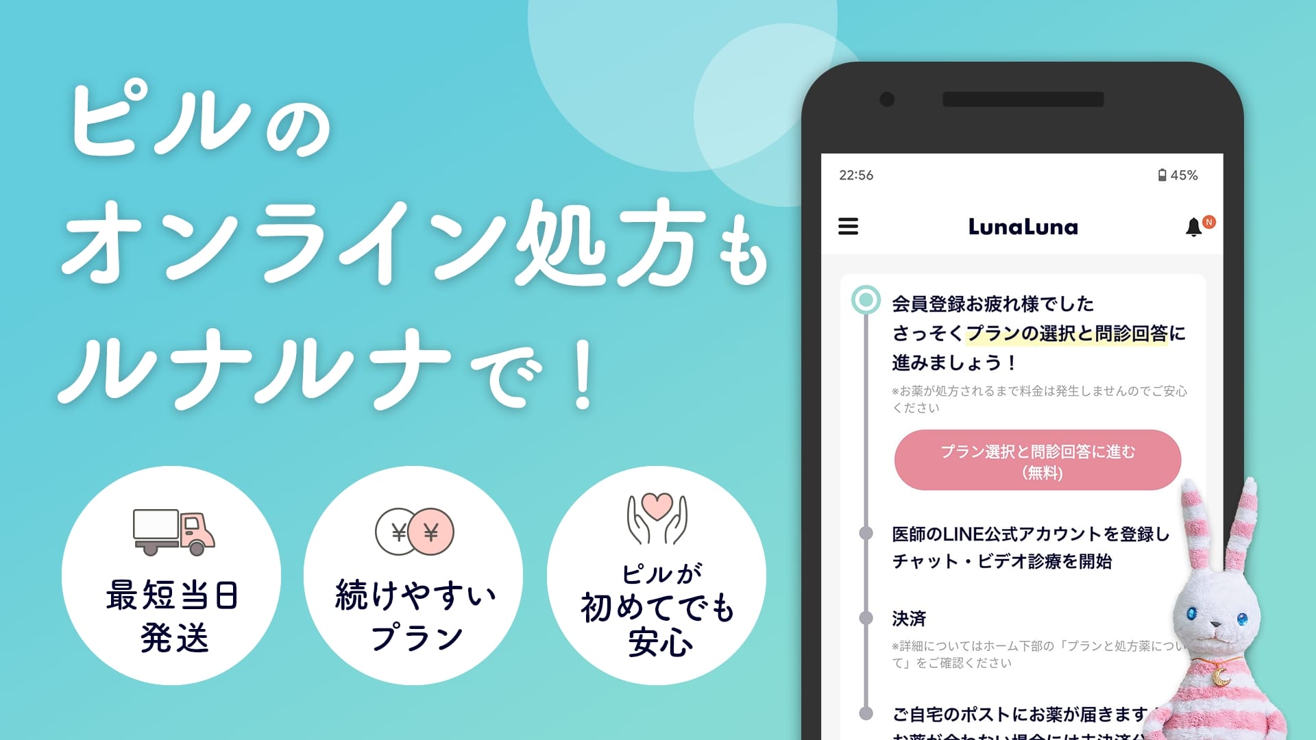 ルナルナおくすり便の低容量ピルFV